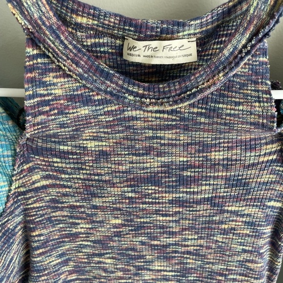 Free People We The Free Out Of Control Top - Combo Blue/Purple - Medium - NWT - Picture 6 of 12